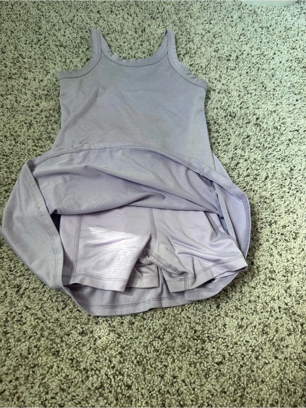 Old Navy pair Lavender and Hot Pink active Tank Dresses with shorts under- Girl